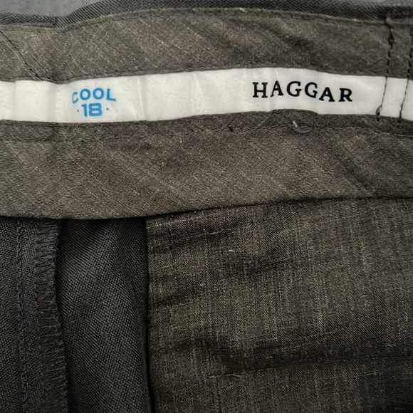 Haggar Men's Dark Gray Dress Pants - Picture 5 of 6